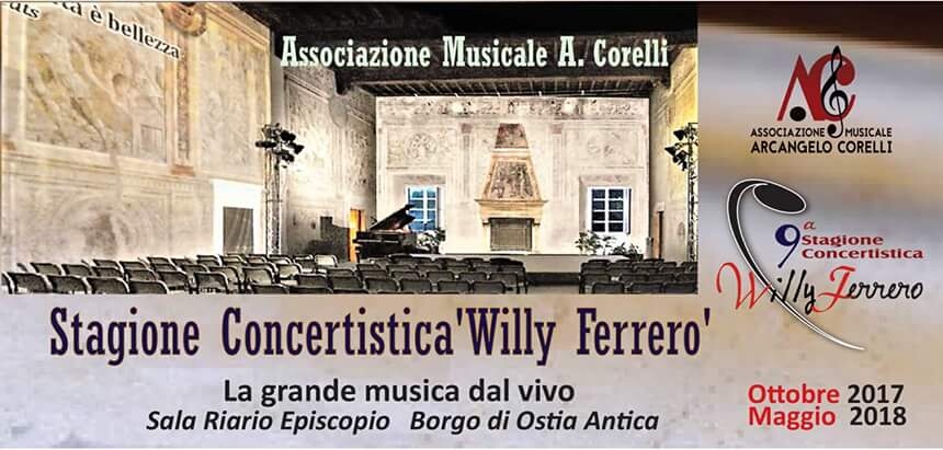 Il 9 Marzo “Live in Musical” per il Festival Willy Ferrero di Ostia Antica…